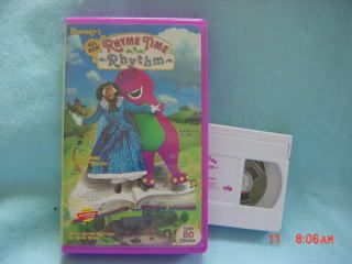 Barney RHYME TIME RHYTHM not relased on home video vhs 045986020390 