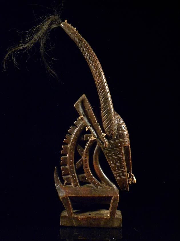 Fine Tribal Headdress Tji Warra BAMANA / Mali **  