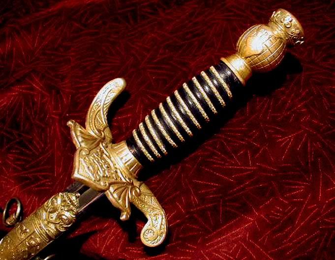 BEAUTIFUL GOLD PLATED ORNATE Antique ODD FELLOWS SWORD High Quality 