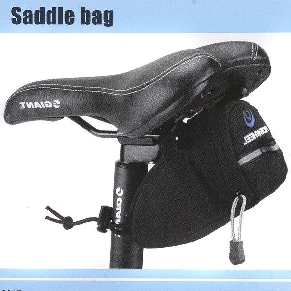 Cycling Bicycle Bike Saddle Outdoor Pouch Back Seat Bag Black  