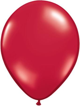 Ruby Red Qualatex Heart Shaped 15 Latex Balloons x 5  