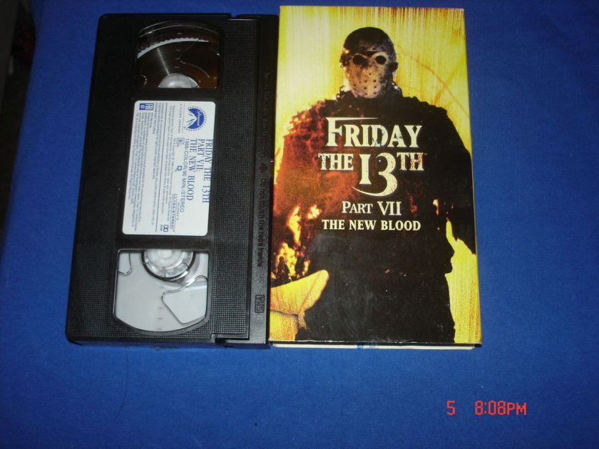FRIDAY THE 13TH PART 7,THE NEW BLOOD,PARAMOUNT FILMS 2002 VHS  