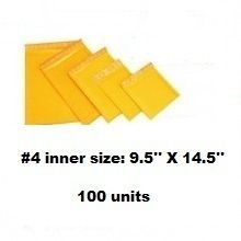   size (9.5 x 14.5) Bubble Mailers Padded Envelopes / $0.09 per unit