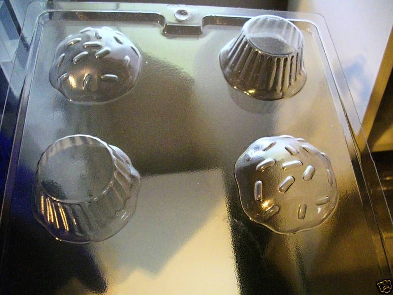 PART LARGE. CUPCAKE CHOCOLATE CANDY SOAP MOLD MOLDS  