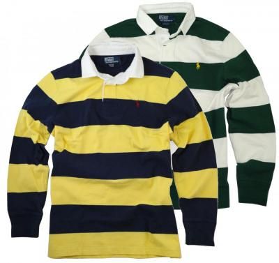 NWT Polo Ralph Lauren Mens LS striped Rugby Shirt  