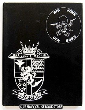 USS JOHN McCAIN DDG 36 WESTPAC CRUISE BOOK 1972  