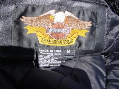 Harley Davidson Leather Jacket Vintage Shovelhead 98121 94VM XL or Med 