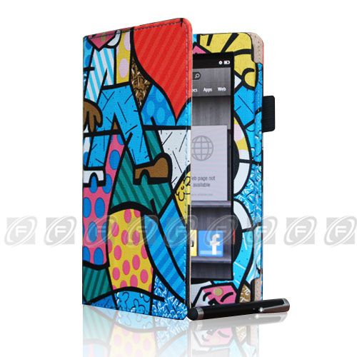 For Kindle Fire Folio Leather Case/Screen Protector/Car Charger/USB 