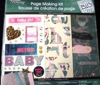 12 X12 Scrapbook Page Kit~ME & MY BIG IDEAS~BABY GIRL